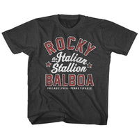 Thumbnail for ROCKY-THE ITALIAN STALLION-VINTAGE SMOKE TODDLER S/S TSHIRT