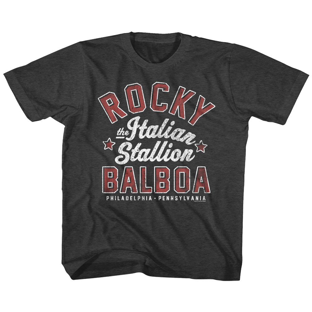 ROCKY-THE ITALIAN STALLION-VINTAGE SMOKE YOUTH S/S TSHIRT