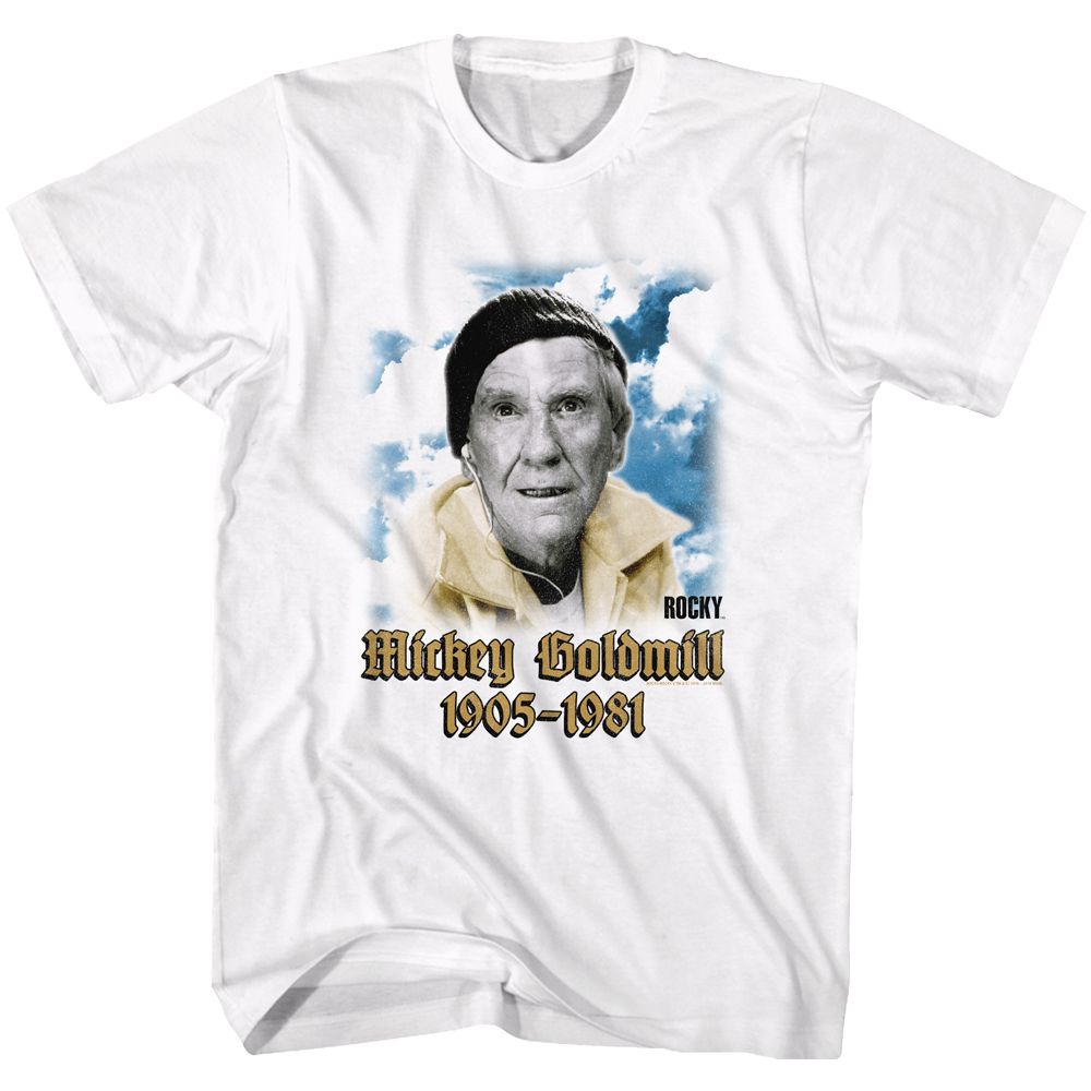ROCKY-MICK MEMORIAL-WHITE ADULT S/S TSHIRT