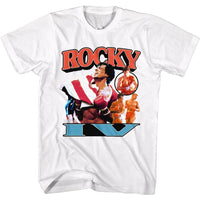Thumbnail for ROCKY-NOW HES GOT A FLAG-WHITE ADULT S/S TSHIRT
