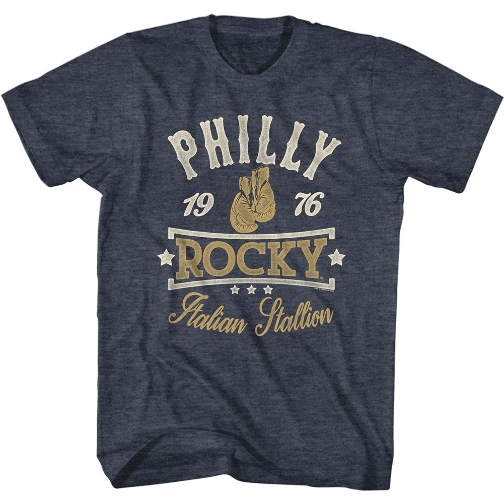ROCKY-PATRIOTIC ROCKY-NAVY HEATHER ADULT S/S TSHIRT