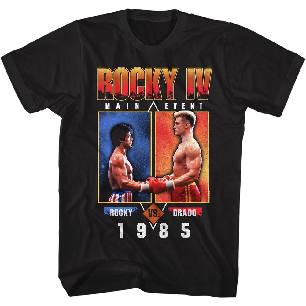 ROCKY-MAINEVENT-BLACK ADULT S/S TSHIRT