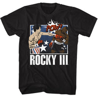 Thumbnail for ROCKY-ROCKY COMIC BOOK POW-BLACK ADULT S/S TSHIRT
