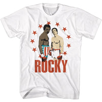 Thumbnail for ROCKY-ROCKY STAR CIRCLE-WHITE ADULT S/S TSHIRT