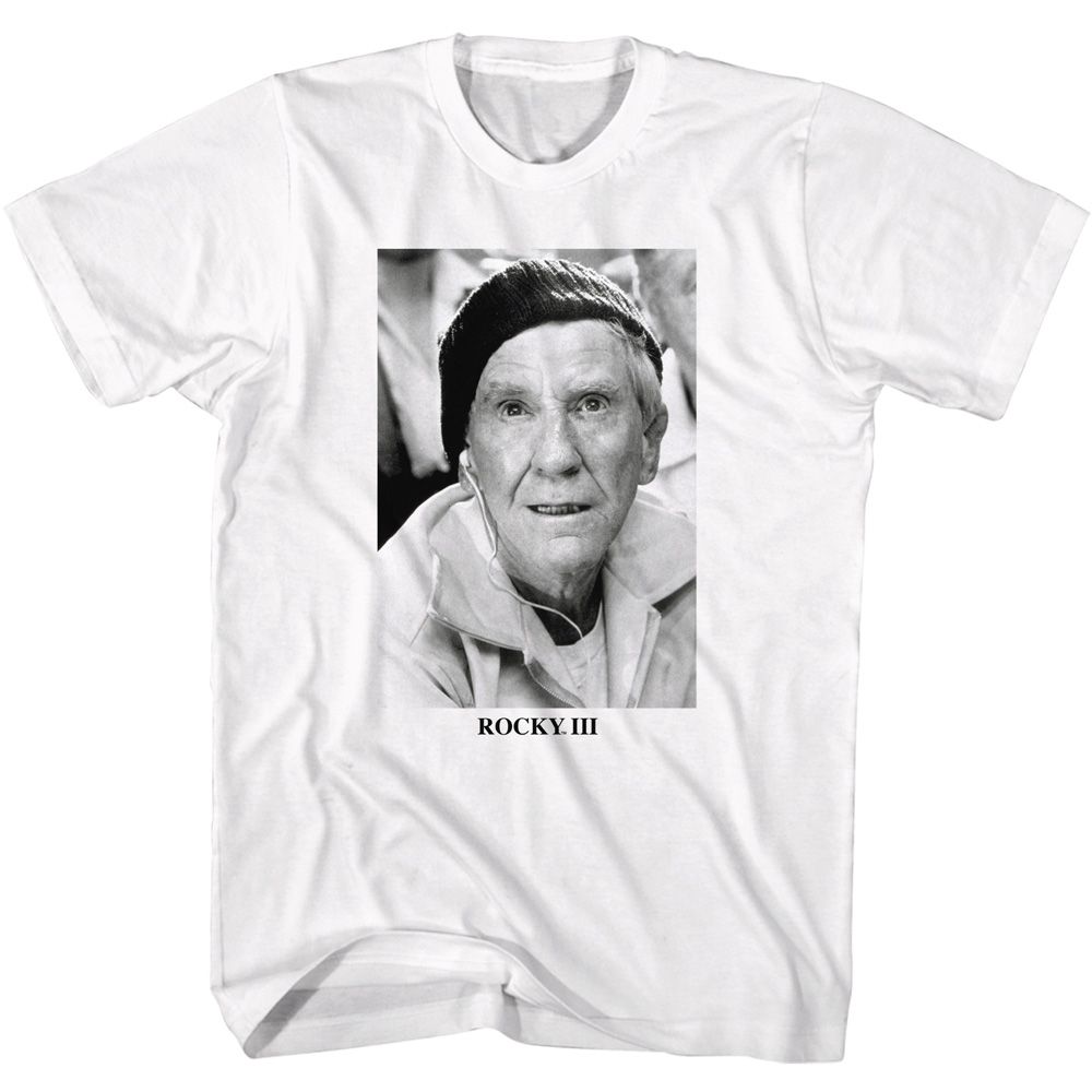 ROCKY-ROCKY III MICKEY-WHITE ADULT S/S TSHIRT