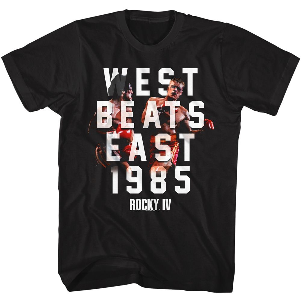 ROCKY-ROCKY WEST BEATS EAST-BLACK ADULT S/S TSHIRT