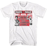 Thumbnail for ROCKY-ROCKY BALBOA VS LANG-WHITE ADULT S/S TSHIRT