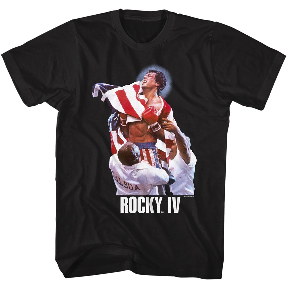 ROCKY-ROCKY FLAG WIN-BLACK ADULT S/S TSHIRT