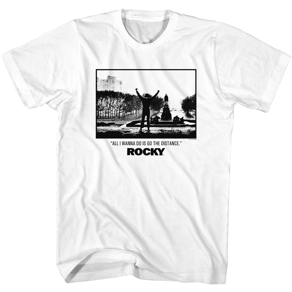 ROCKY-ROCKY GO THE DISTANCE-WHITE ADULT S/S TSHIRT