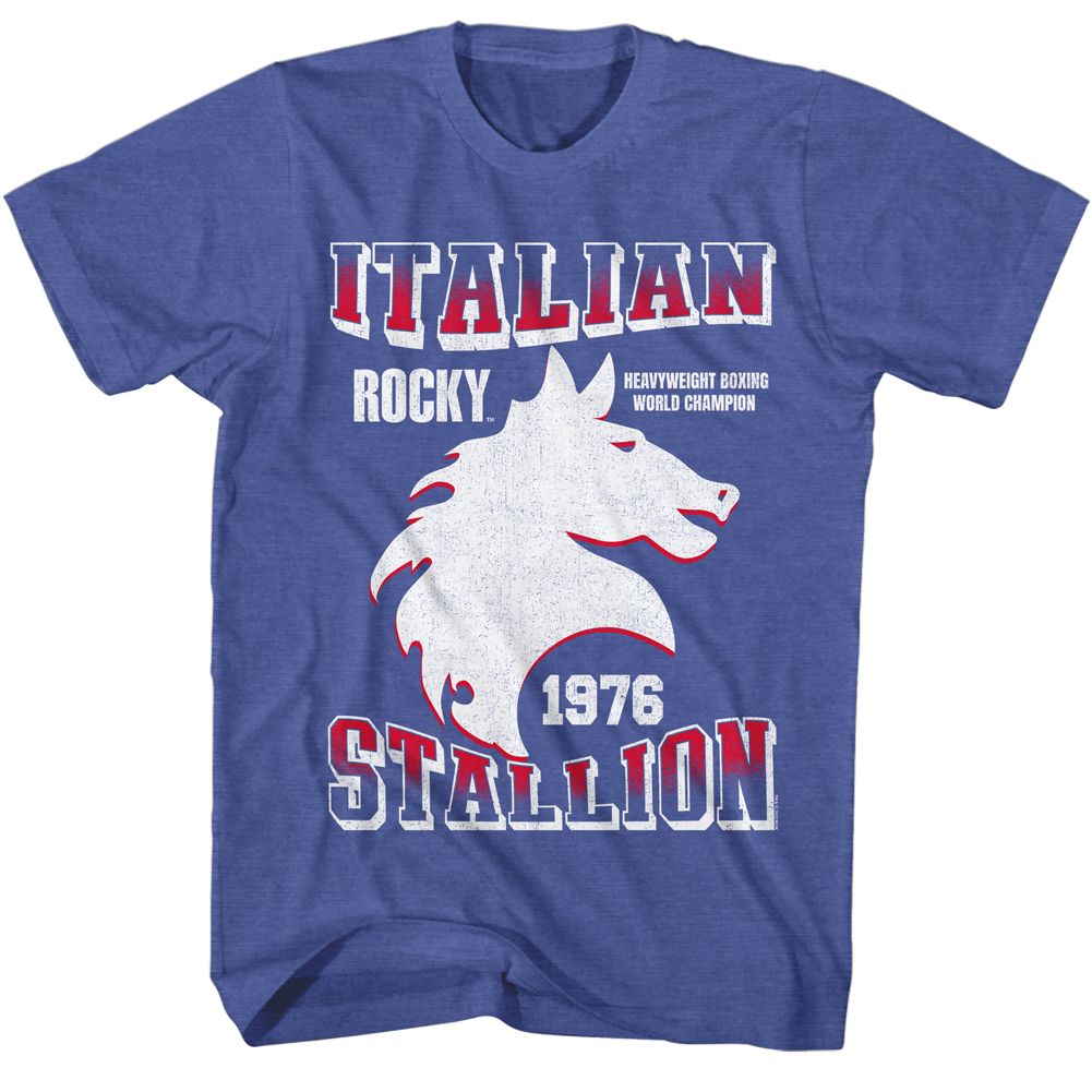 ROCKY-ROCKY STALLION-ROYAL HEATHER ADULT S/S TSHIRT