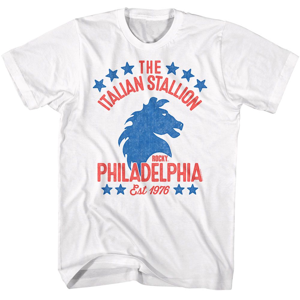 ROCKY-ROCKY AMERICANA-WHITE ADULT S/S TSHIRT
