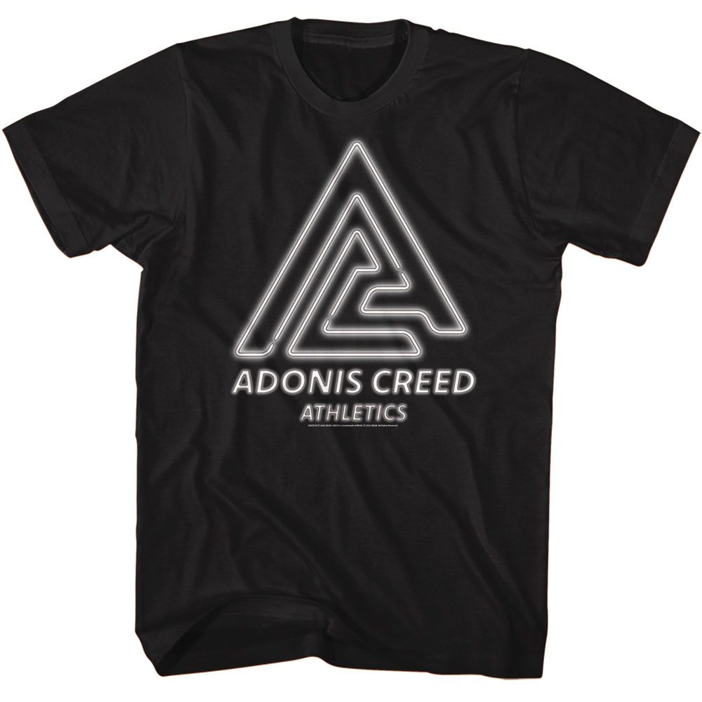 ROCKY-ROCKY ADONIS CREED NEON 2-BLACK ADULT S/S TSHIRT