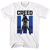Thumbnail for ROCKY-ROCKY CREED 3 BLUE BARS-WHITE ADULT S/S TSHIRT