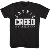 Thumbnail for ROCKY-ROCKY ARCHED ADONIS LOGO-BLACK ADULT S/S TSHIRT