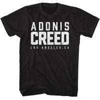 Thumbnail for ROCKY-ROCKY ADONIS CREED-BLACK ADULT S/S TSHIRT
