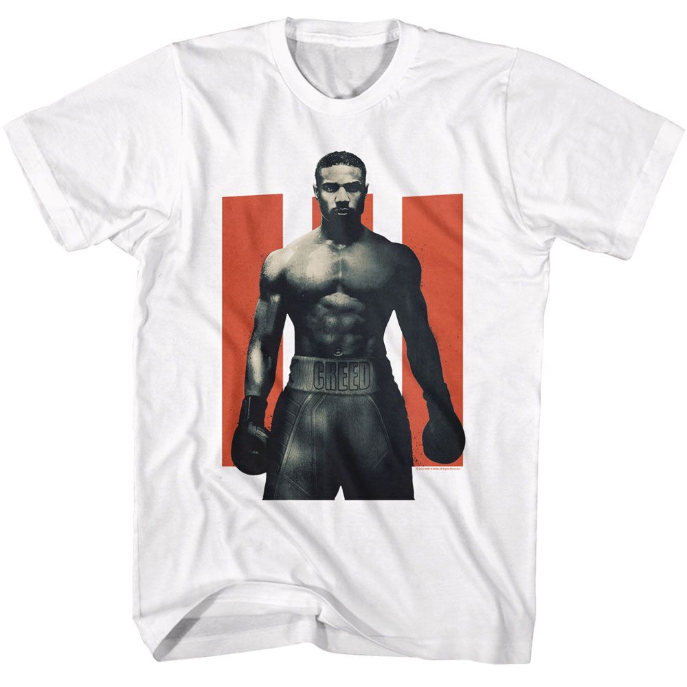 ROCKY-ROCKY CREED AND III-WHITE ADULT S/S TSHIRT