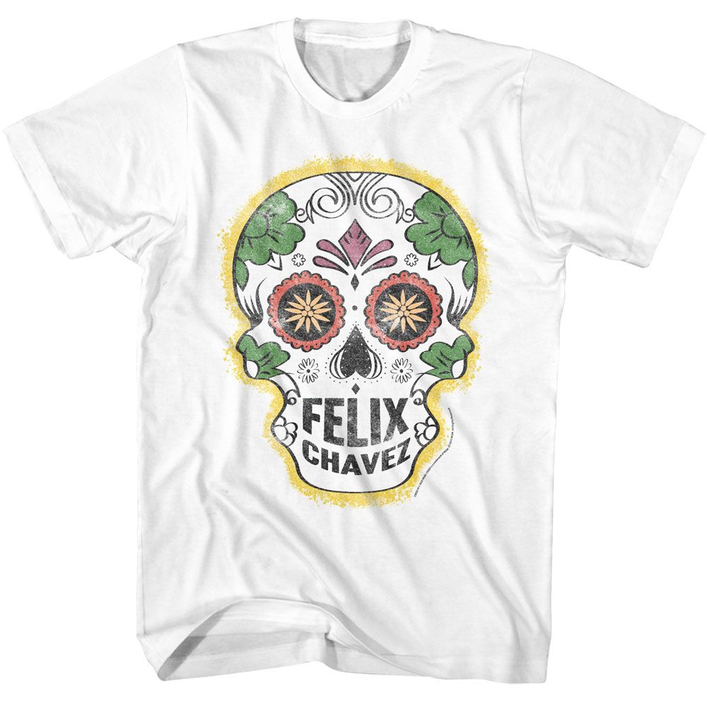 ROCKY-ROCKY FELIX CHAVEZ SKULL-WHITE ADULT S/S TSHIRT