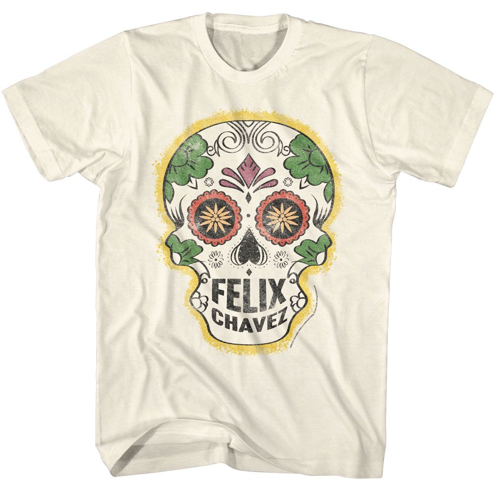 ROCKY-ROCKY FELIX CHAVEZ SKULL-NATURAL ADULT S/S TSHIRT
