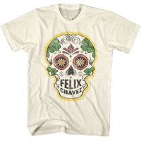 Thumbnail for ROCKY-ROCKY FELIX CHAVEZ SKULL-NATURAL ADULT S/S TSHIRT