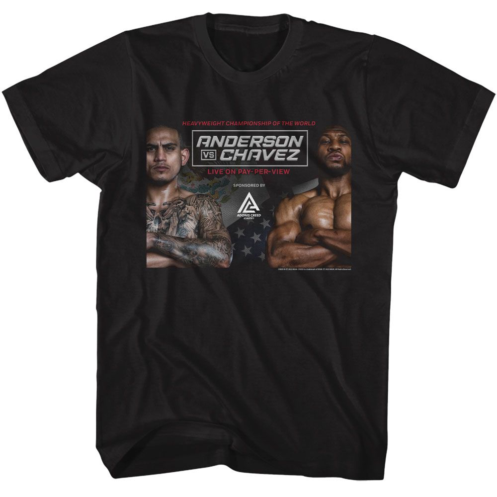 ROCKY-ROCKY ANDERSON V CHAVEZ-BLACK ADULT S/S TSHIRT