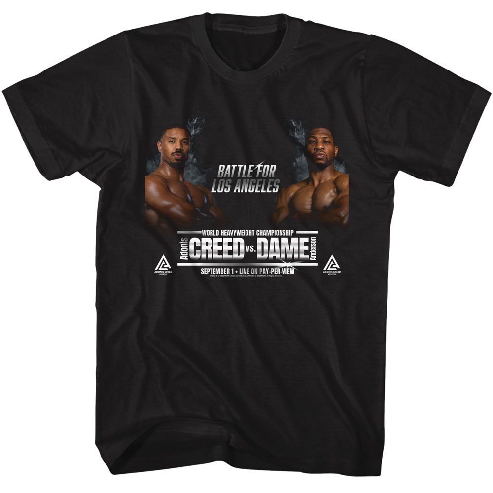 ROCKY-ROCKY CREED V DAME-BLACK ADULT S/S TSHIRT