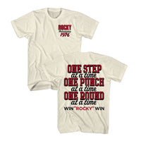 Thumbnail for ROCKY-ROCKY 1976 FRONT AND BACK-NATURAL ADULT S/S TSHIRT