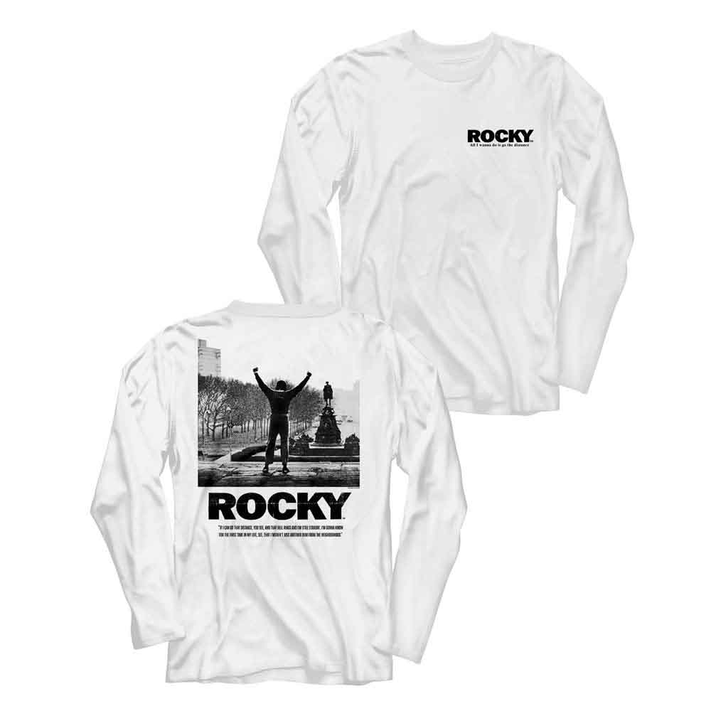 ROCKY-ROCKY ALL I WANNA-WHITE ADULT L/S TSHIRT