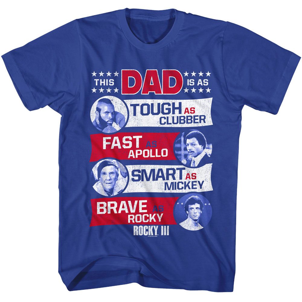 ROCKY-ROCKY DAD-ROYAL ADULT S/S TSHIRT