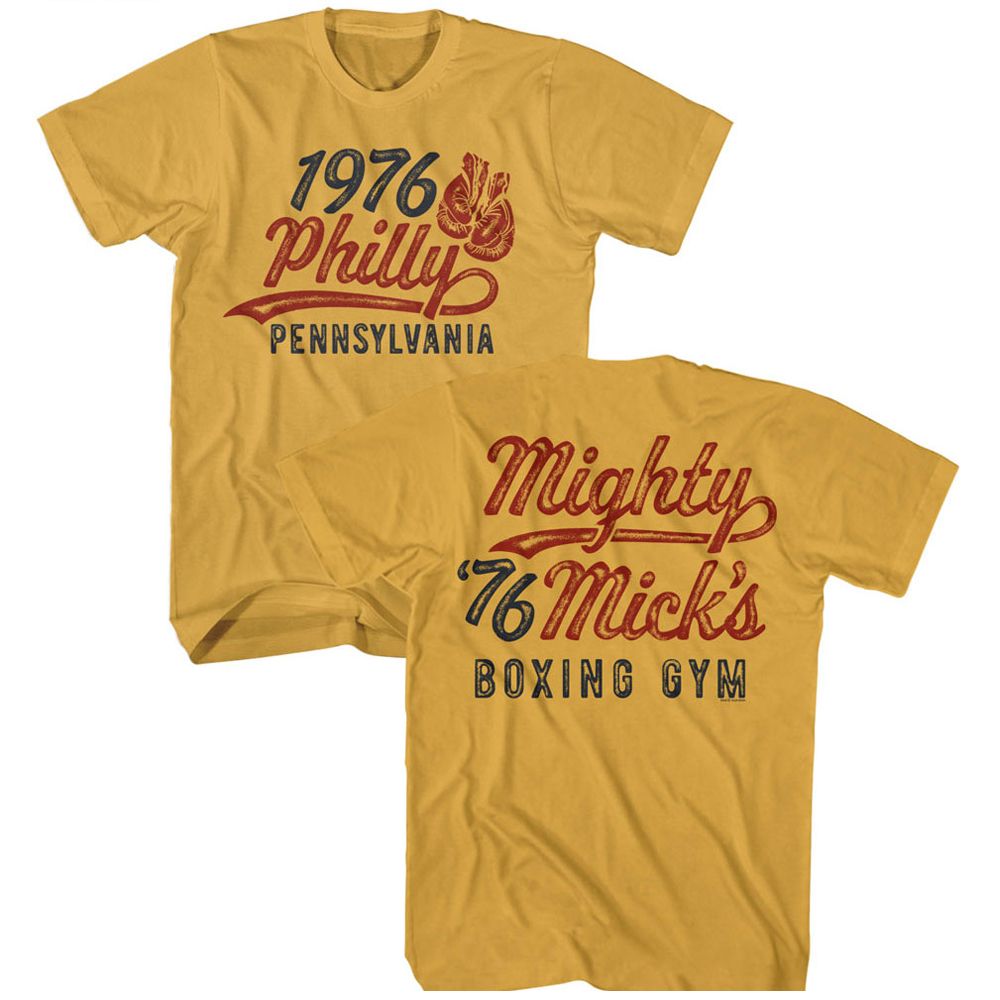 ROCKY-ROCKY 1976 PHILLY BOXING GYM-GINGER ADULT S/S TSHIRT ***F&B***
