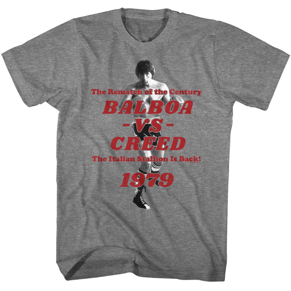 ROCKY-ROCKY REMATCH-GRAPHITE HEATHER ADULT S/S TSHIRT