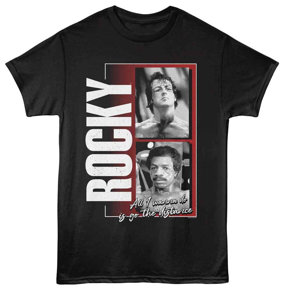 ROCKY-ROCKY TWO PHOTOS-BLACK ADULT S/S TSHIRT