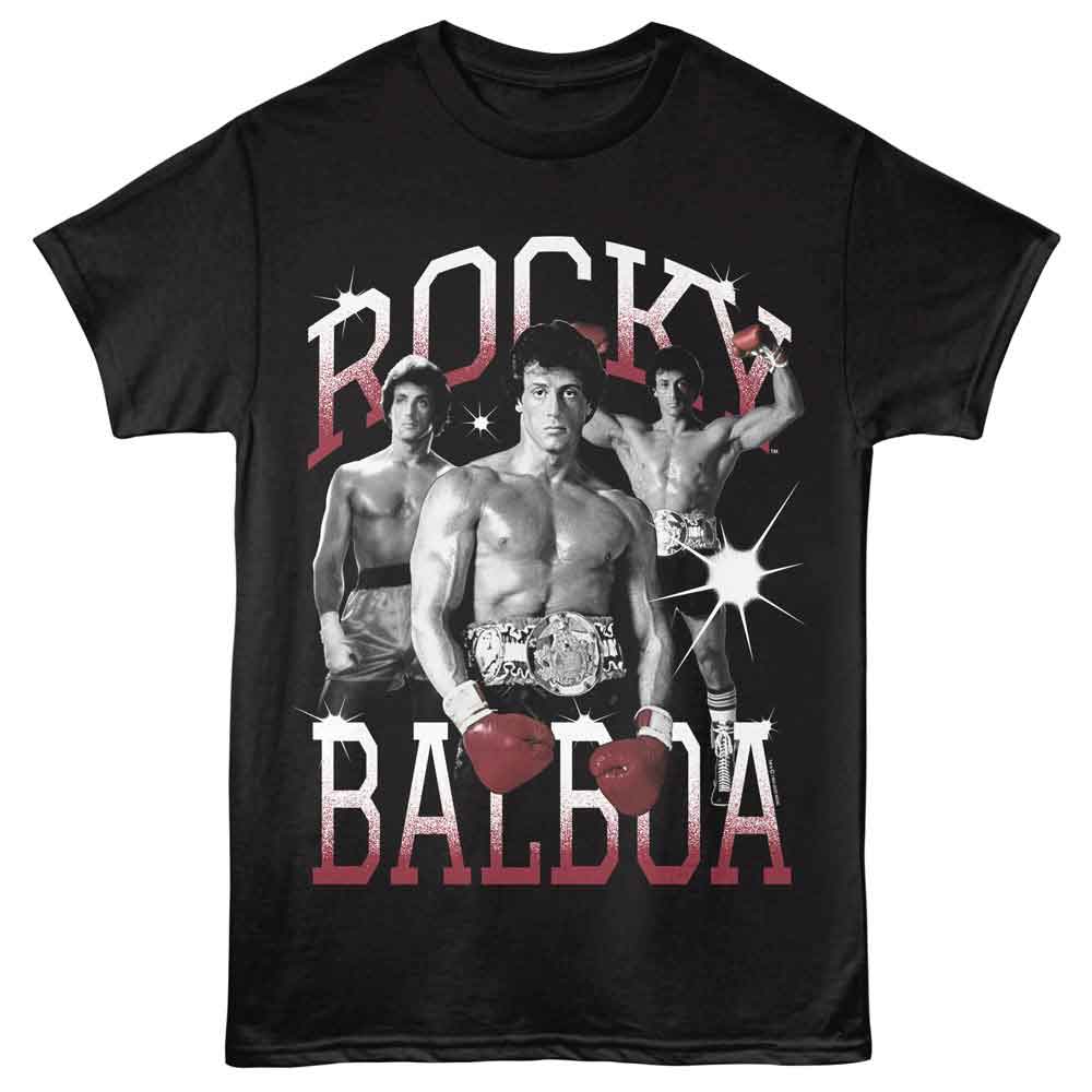 ROCKY-ROCKY BALBOA-BLACK ADULT S/S TSHIRT