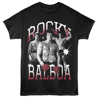 Thumbnail for ROCKY-ROCKY BALBOA-BLACK ADULT S/S TSHIRT
