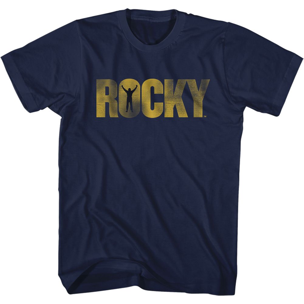 ROCKY-ROCKY LOGO-NAVY ADULT S/S TSHIRT