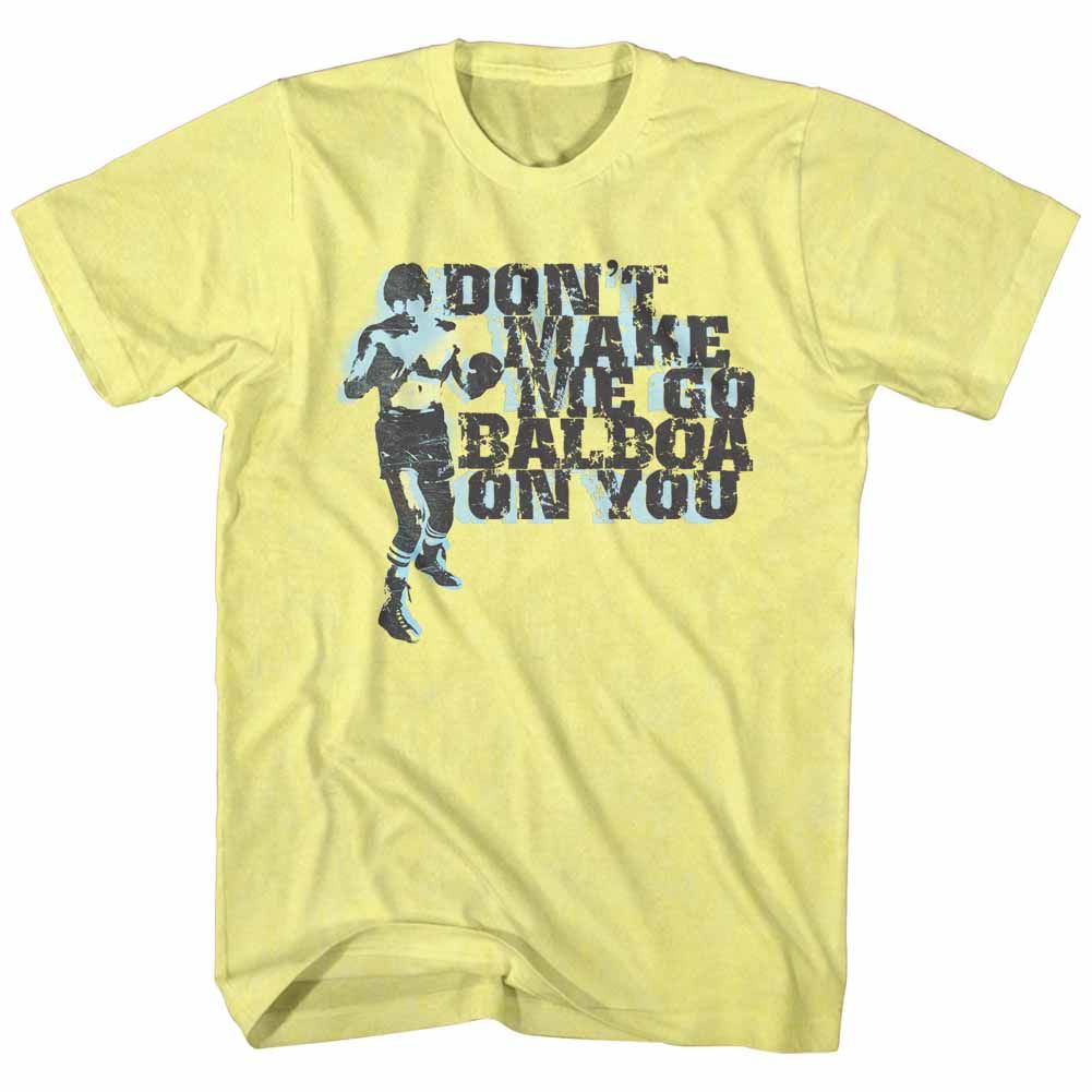 ROCKY-BALBOA ON YOU-YELLOW ADULT S/S TSHIRT