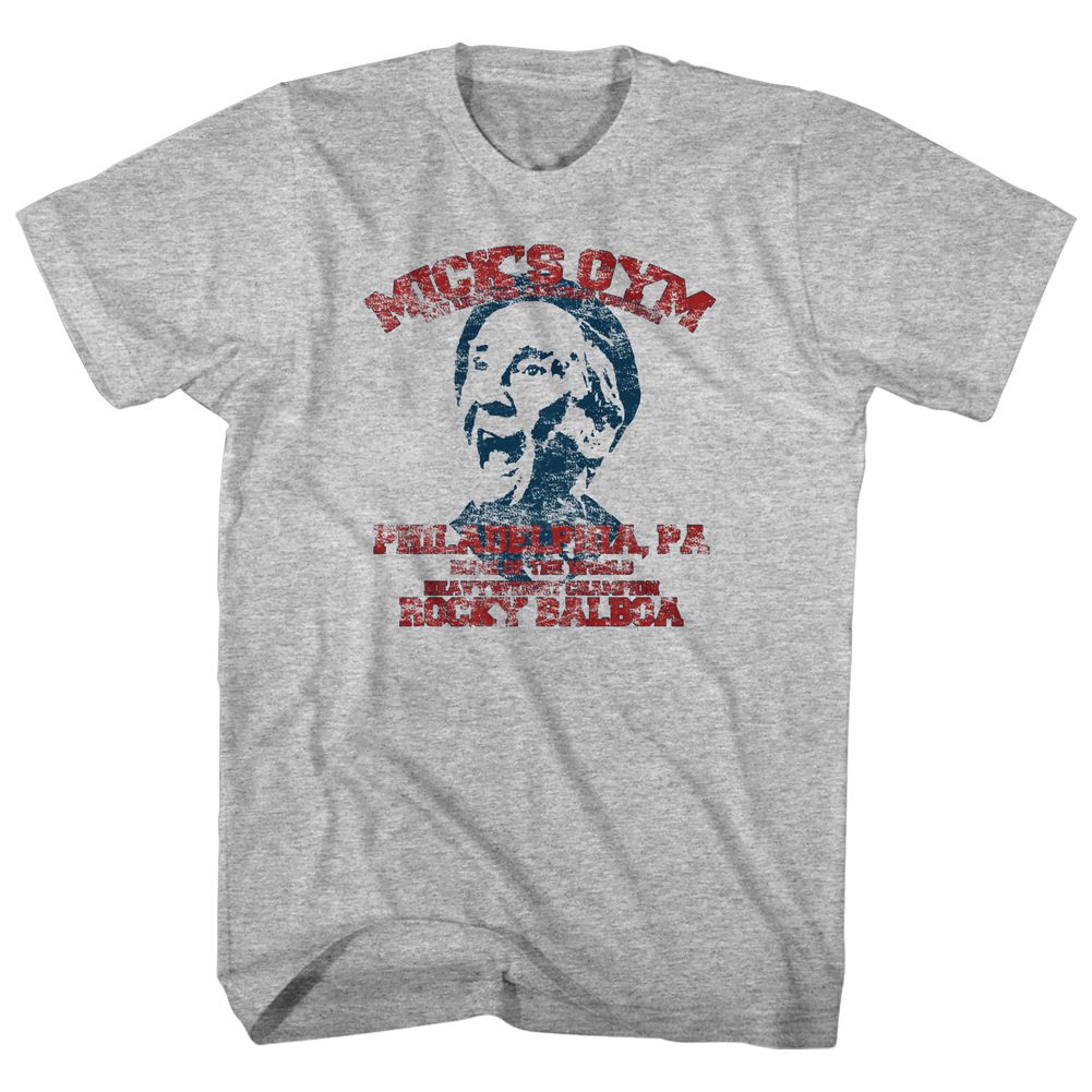 ROCKY-MICKS GYM-GRAY HEATHER ADULT S/S TSHIRT