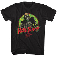 Thumbnail for RETURN OF THE LIVING DEAD-ROTLD TARMAN MORE BRAINS-BLACK ADULT S/S TSHIRT