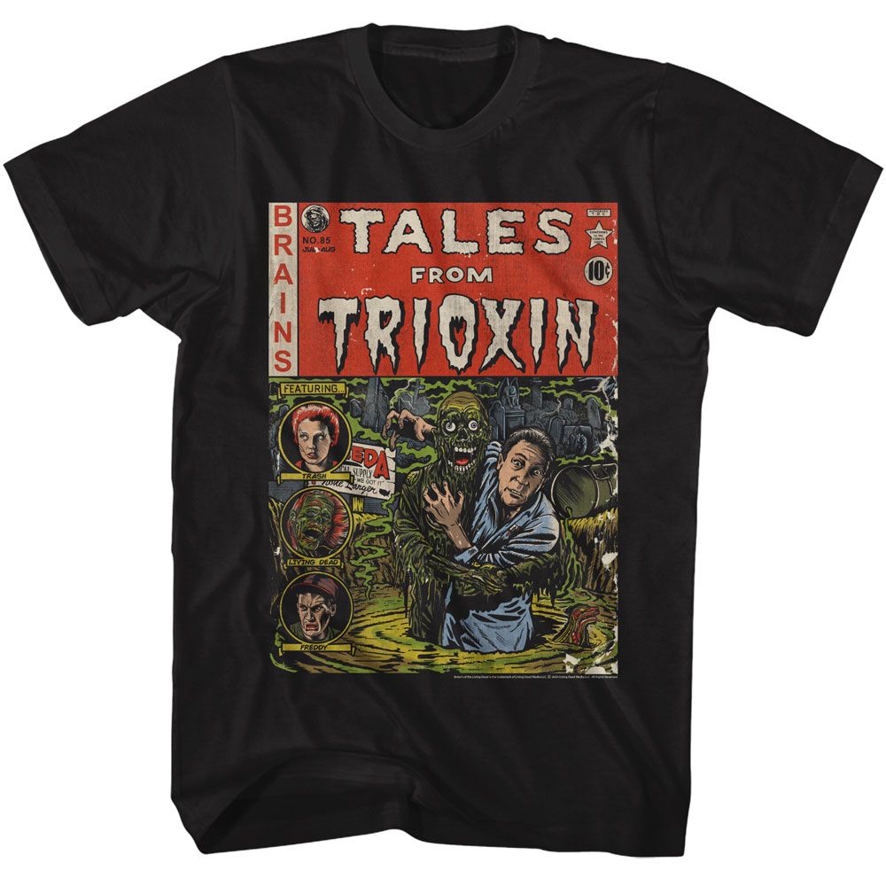 RETURN OF THE LIVING DEAD-ROTLD TALES FROM TRIOXIN COMIC-BLACK ADULT S/S TSHIRT