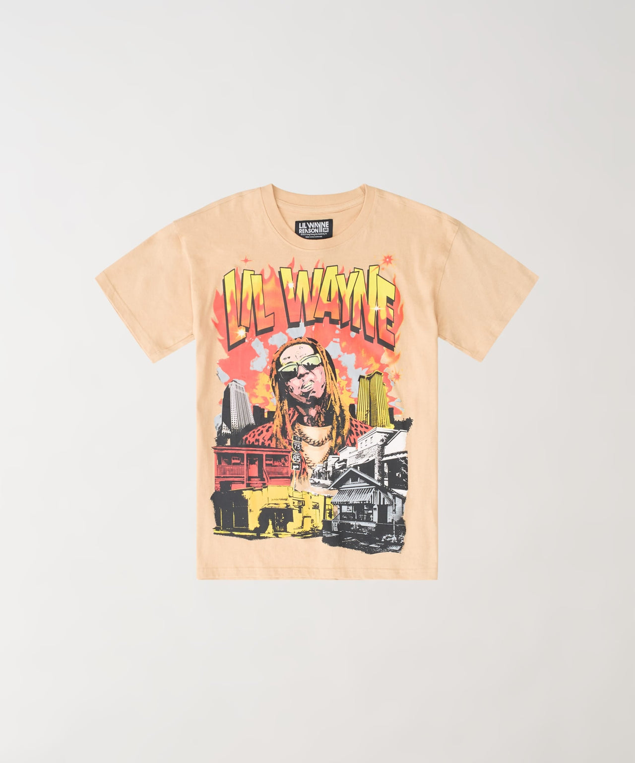 Lil Wayne New Orleans T-Shirt - Khaki
