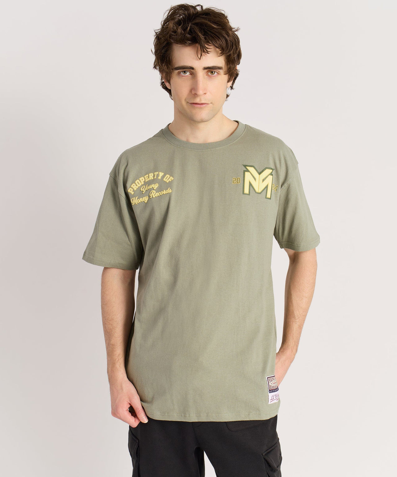 Lil Wayne Young Money Records T-Shirt - Olive Green