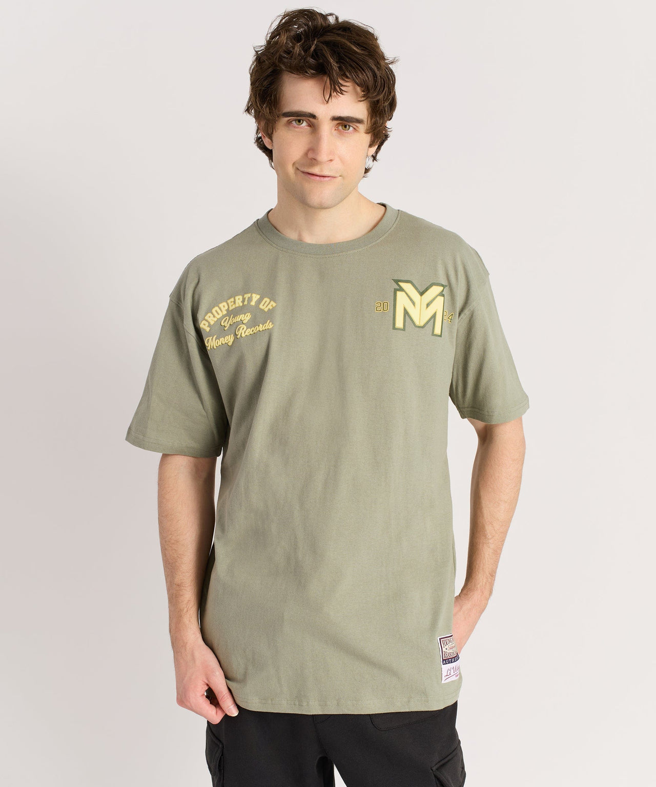 Lil Wayne Young Money Records T-Shirt - Olive Green