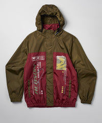 Thumbnail for Flame Nylon Jacket - Burgundy