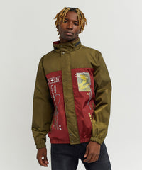 Thumbnail for Flame Nylon Jacket - Burgundy