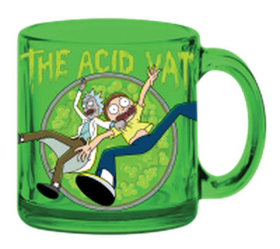 Rick and Morty Acid Vat  17.5oz Glass Coffee Mug – 24 pc ppk ($5.00 each)