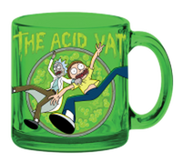 Thumbnail for Rick and Morty Acid Vat  17.5oz Glass Coffee Mug – 24 pc ppk ($5.00 each)