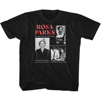 Thumbnail for ROSA PARKS-ROSA PARKS MULTI PIC-BLACK YOUTH S/S TSHIRT