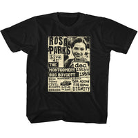 Thumbnail for ROSA PARKS-ROSA PARKS BUS BOYCOTT FLYER-BLACK YOUTH S/S TSHIRT