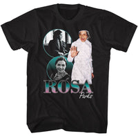 Thumbnail for ROSA PARKS-ROSA PARKS ROSA COLLAGE-BLACK ADULT S/S TSHIRT