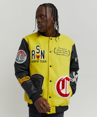 Thumbnail for Champions Varsity Jacket - Yellow