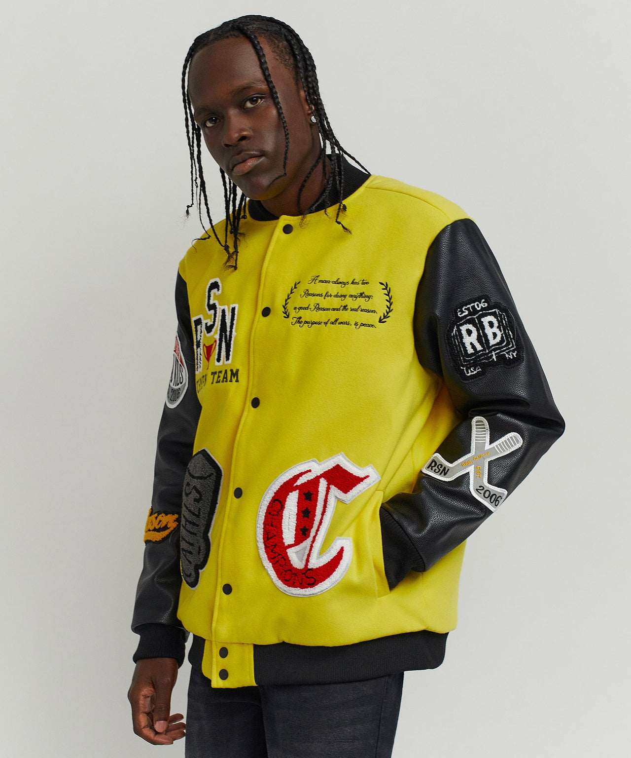 Champions Varsity Jacket - Yellow
